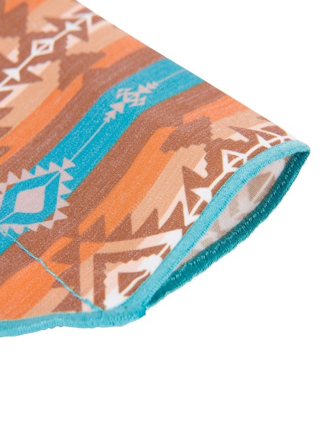 Hooey Nomad Dog Bandana, Polyester Dog Bandana with Graphic-Inspired Prints, Aztec Dirty Turq - Image 4